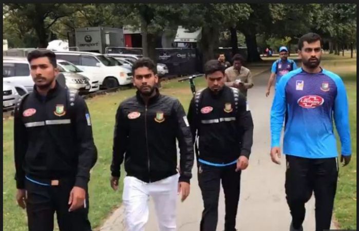 Bangladesh’s Cricket team escapes safely after a shooting at a mosque in central Christchurch in New Zealand