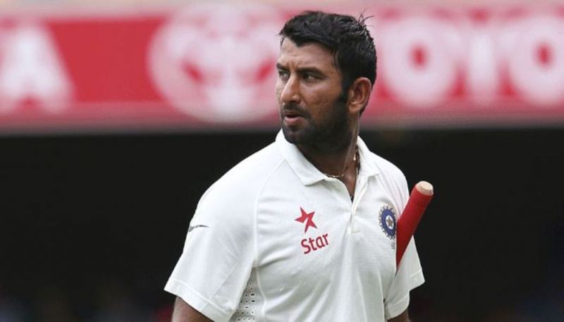 Cheteshwar Pujara out, contributed 57 runs to the team