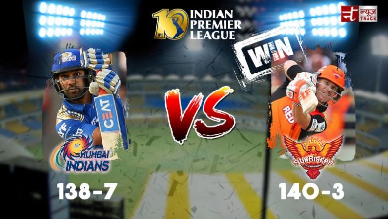 Sunrisers Hyderabad beat Mumbai Indians by 7 Wickets