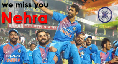 Goodbye Nehraji as India win by 53 runs victory.