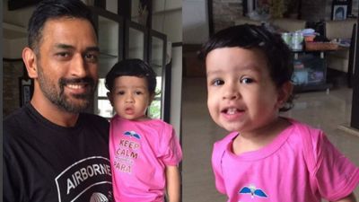 Watch video: Mahendra Singh Dhoni's daughter Ziva greets him in two languages