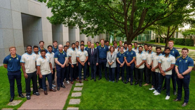 'Great Challenge To Come Here And Play Cricket': Rohit Sharma addresses Australia's parliament .....