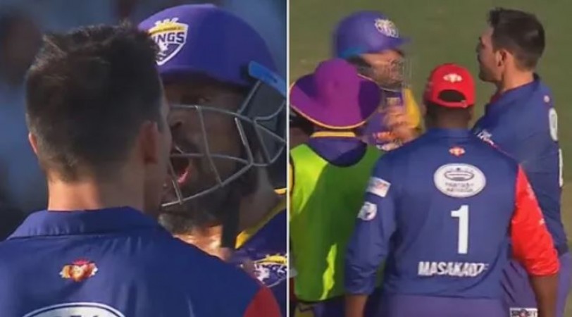 Gentlemen's Game turns Ugly; Mitchell Johnson shoves Yusuf Pathan in heated altercation
