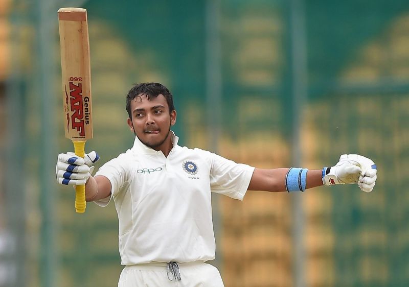 Pritvi Shaw- A 18 year old tremendous player who smashes ton in his test debut
