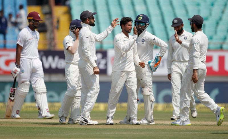 India wins the first Test match against West Indies by an innings and 272 runs