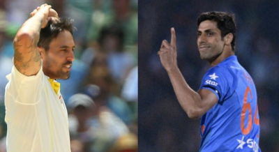 Troll between Mitchell and McClenaghan on Twitter which involves Ashish Nehra.