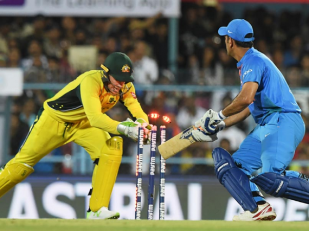 MS Dhoni was get stumped for the first time in T-20 International.