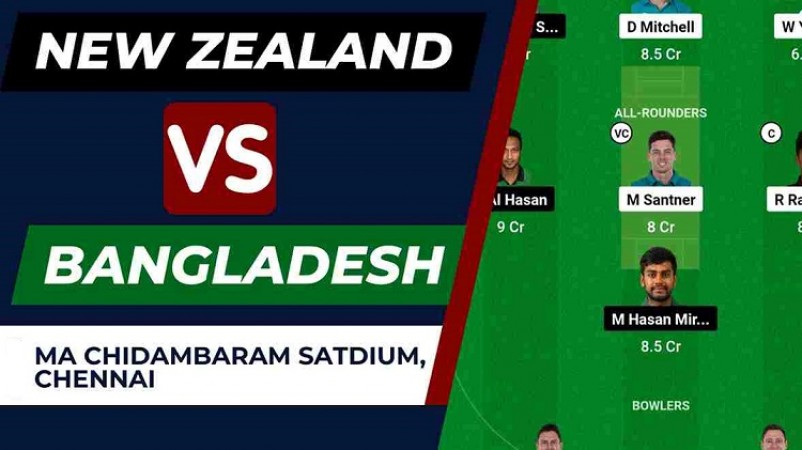 NZ vs Bangladesh Clash in ODI World Cup 2023: Dream11 Lineup, Match Preview, and More