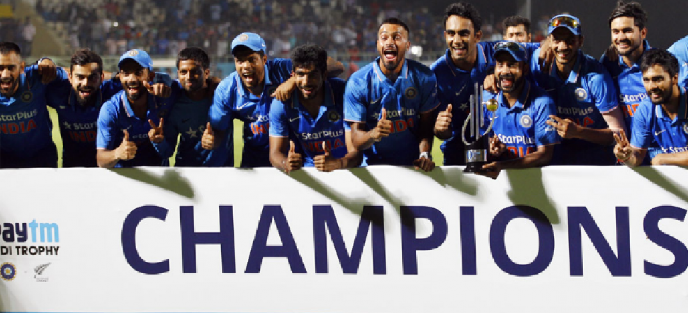 India registered 7th ODI series consecutive wins.