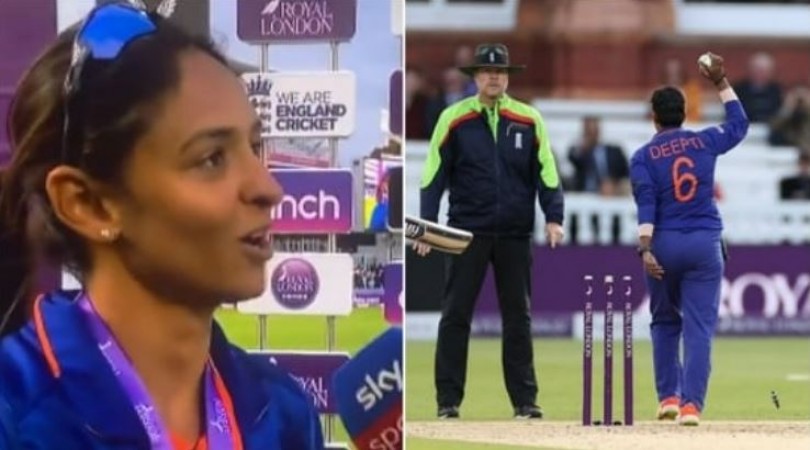 Harmanpreet has something savage to say when asked about Deepti's run-out, Watch