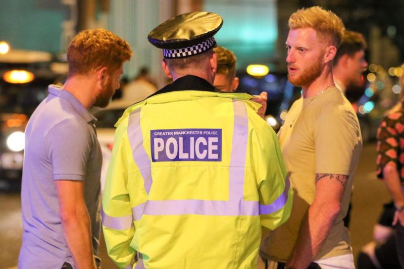 England all-rounder Ben Stokes and Alex Hails get arrested in Bristol.