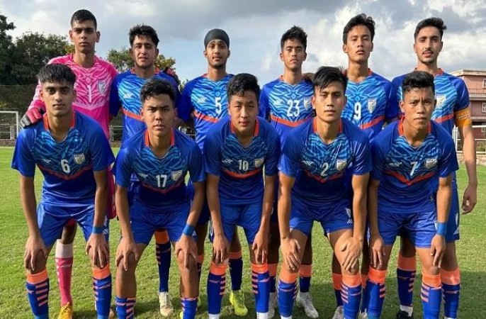 अंडर-17 एशियाई कप के ग्रुप डी में पहुंची भारतीय टीम