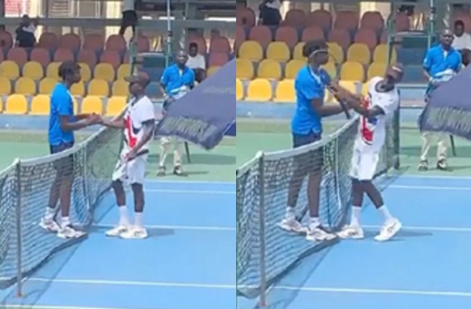 Junior player Kouame slaps opponent after facing defeat in tennis match