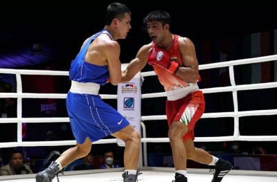 Sumit made it to the semi-finals of the International Boxing Tournament
