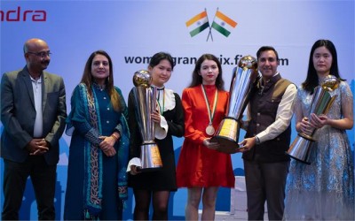 Russia's Alexandra Goryachina has won the New Delhi FIDE Women's Grand Prix.