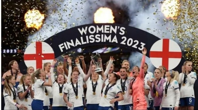 The England women's football team won the Finalissima title.