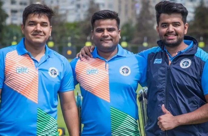 India's 'compound' men's team wins world cup archery