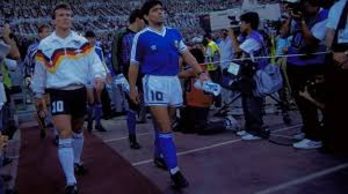 राष्ट्रगान के दौरान माराडोना को बाहर भेज सकता था विश्व कप फाइनल का रेफरी