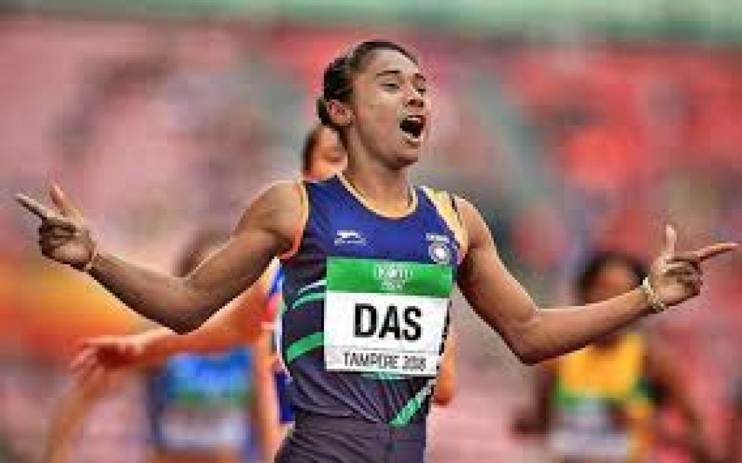 Once Hima Das used to write adidas on her shoes, now shoes made on her name