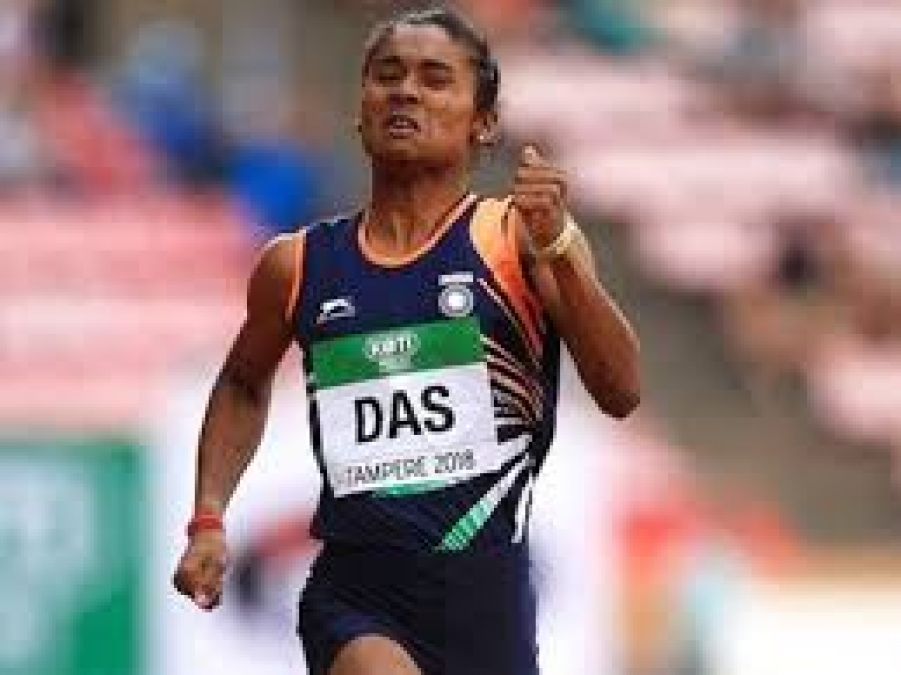 Once Hima Das used to write adidas on her shoes, now shoes made on her name