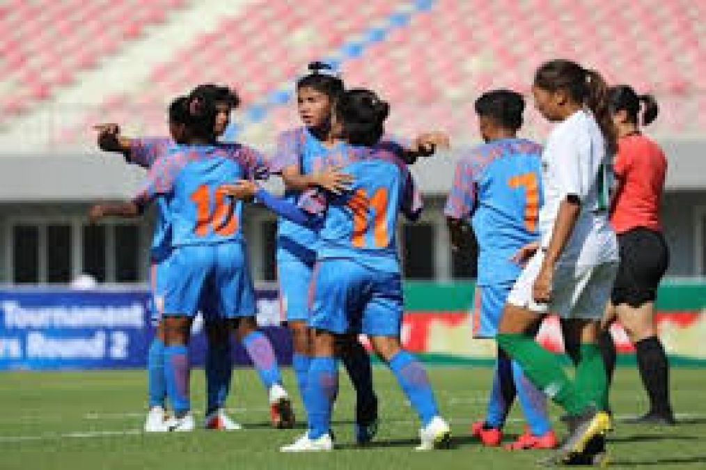 Indian women's soccer team performs well in The Cotif Cup