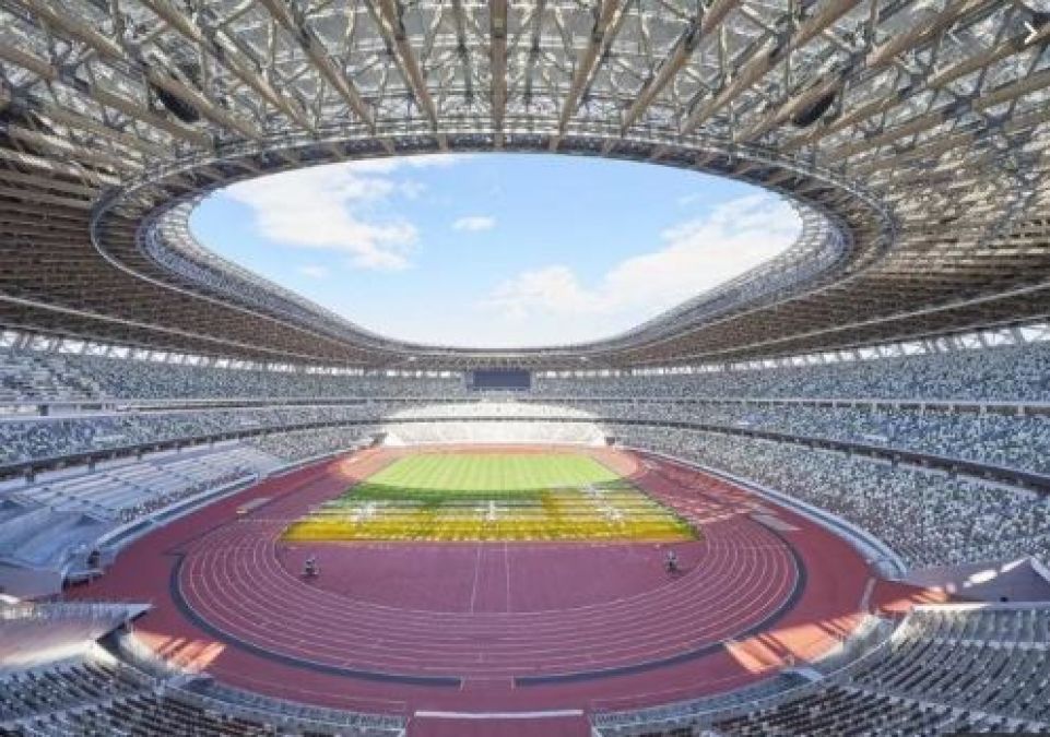 सुनामी में तबाह हुई लकड़ियों से बन कर तैयार हुआ टोक्यो ओलंपिक का स्टेडियम