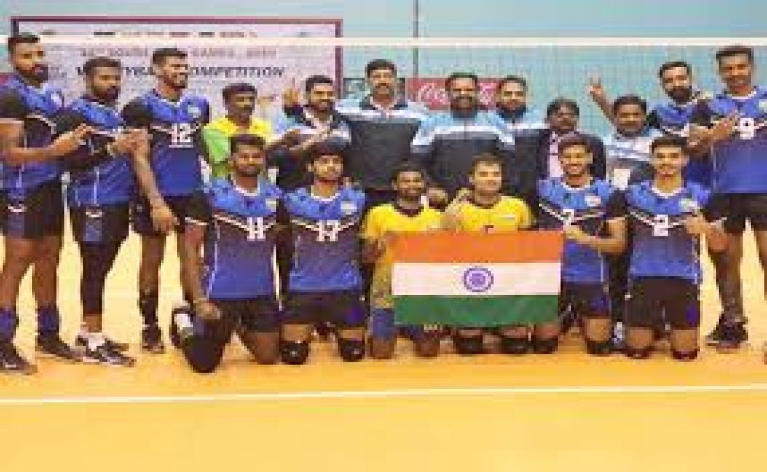 India clinches gold medal by defeating Pakistan in the final of South Asian Games Volleyball