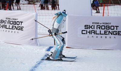 विंटर ओलंपिक 2018 : जब बर्फ पर एक साथ दौड़े 8 रोबोट