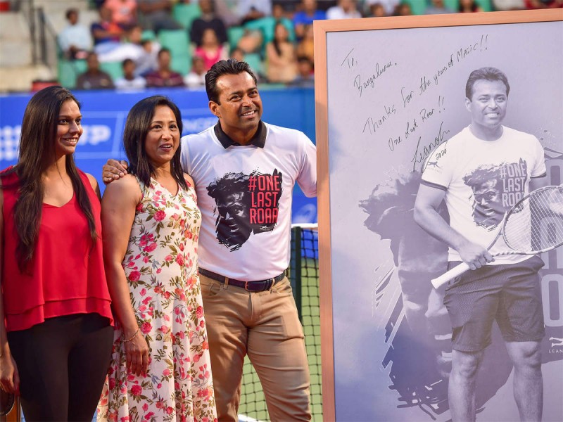 Leander Paes played his last tournament, awarded on the last day of Bengaluru Open