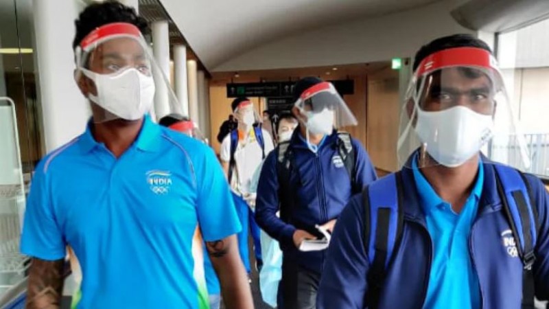 Indian players receive a grand welcome in Tokyo, Cheers4India...