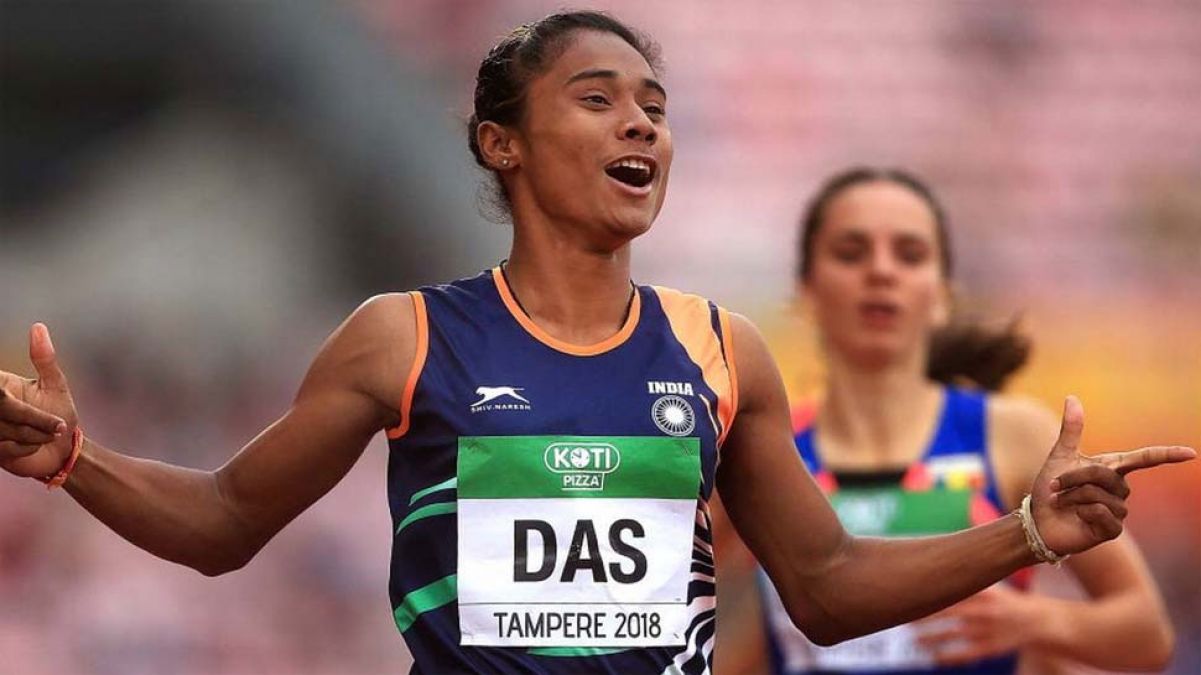Hima Das wins 5th Gold Medal in a Month