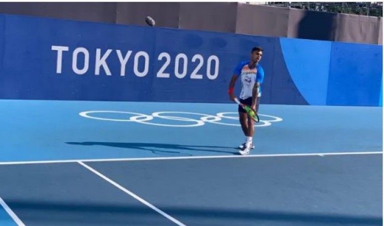 Tokyo Olympics: टेनिस में सुमित नागल का शानदार प्रदर्शन, पहले ही मुकाबले में दर्ज की जीत