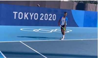 Tokyo Olympics: टेनिस में सुमित नागल का शानदार प्रदर्शन, पहले ही मुकाबले में दर्ज की जीत