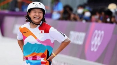 Tokyo Olympics: 13-year-old Momiji Nishiya wins gold in women's skateboarding