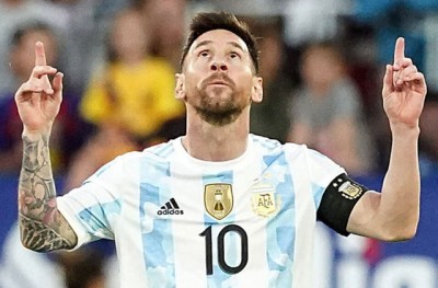 Messi scored so many goals for the first time for Argentina