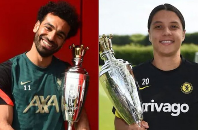 Mohammed Salah and Sam Kerr become best footballers of the year