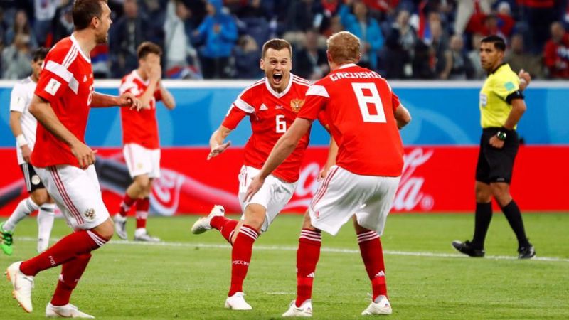 फीफा: रूस का विजय अभियान जारी है ,मिस्र को 3-1 से मात दी