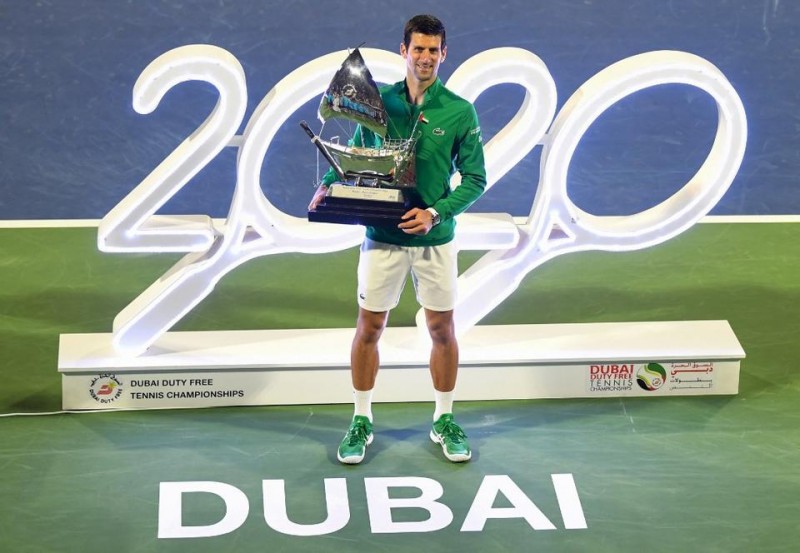 Djokovic wins for 5th time, gets Dubai Open title