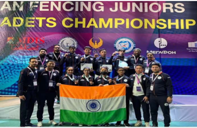 एशियाई जूनियर और कैडेट चैंपियनशिप में भारतीय तलवारबाजों ने दिखाया दम