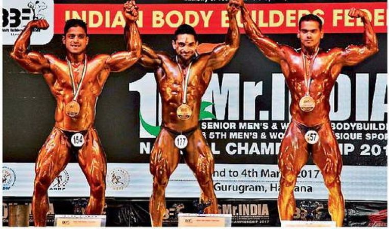 Mr India बॉडी बिल्डिंग चैंपियनशिप में महाराष्ट्र के नीतिन महात्रे बने 55 किलोग्राम भार वर्ग के विजेता...