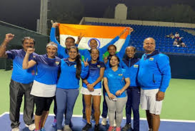 सानिया का शानदार प्रदर्शन, भारतीय टेनिस टीम ने रचा इतिहास