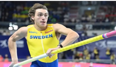 Sweden's Monda sets world record in pole vault