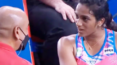 PV Sindhu clashed with the umpire