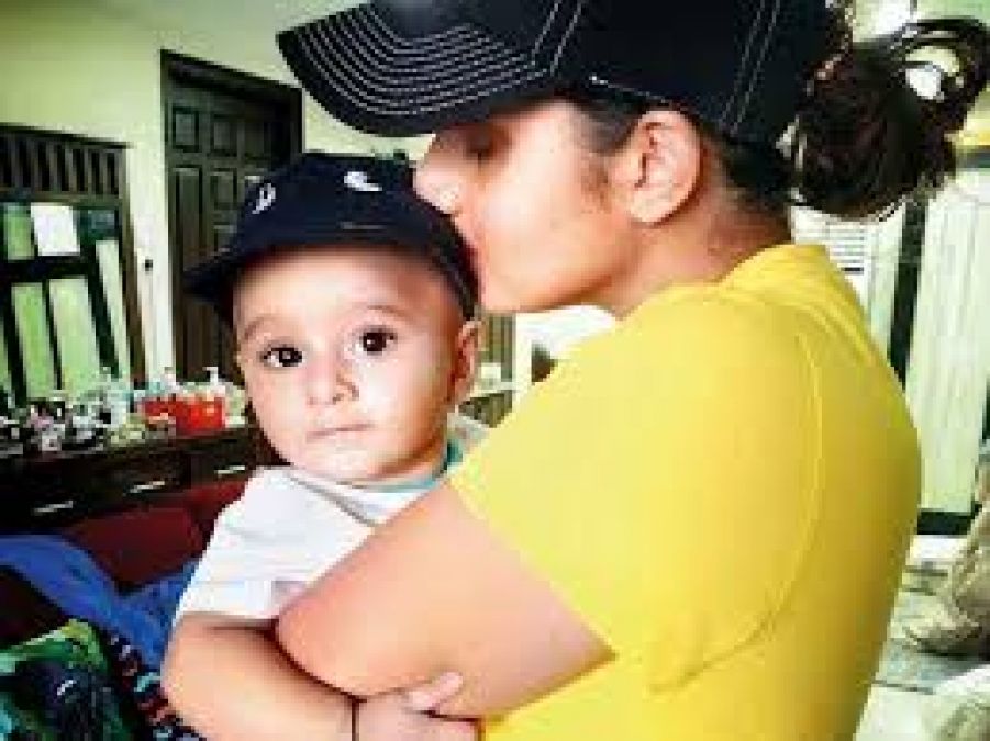 Sania spent time with her son in lockdown