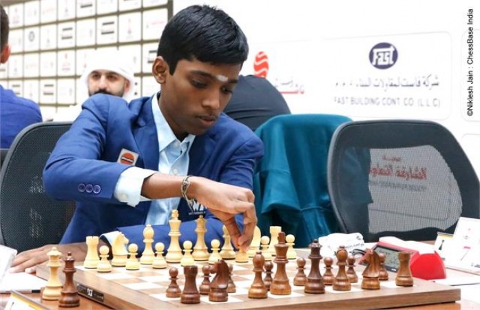 शारजाह मास्टर्स शतरंज में प्रज्ञानंद ने अपने नाम की दूसरी शानदार जीत