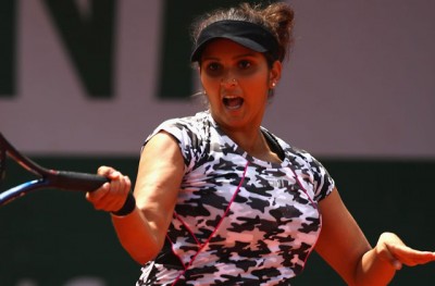 Sania made her place in the second round of mixed doubles