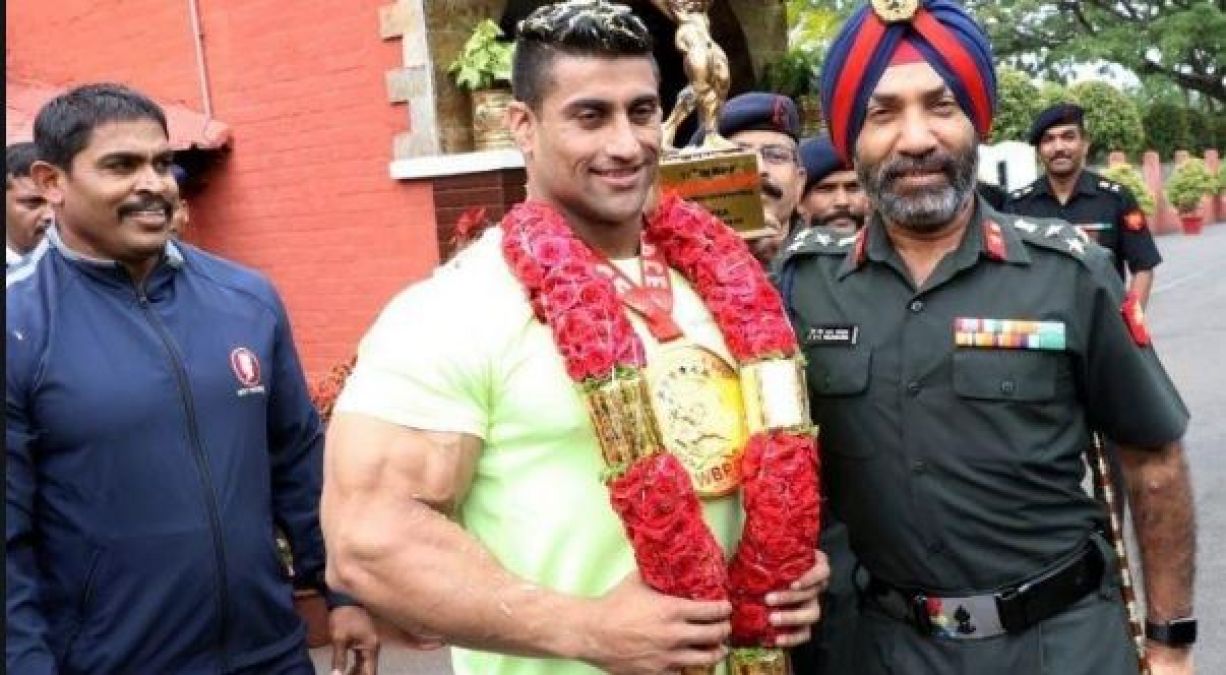 This Indian Army soldier won gold medal in World Body Building