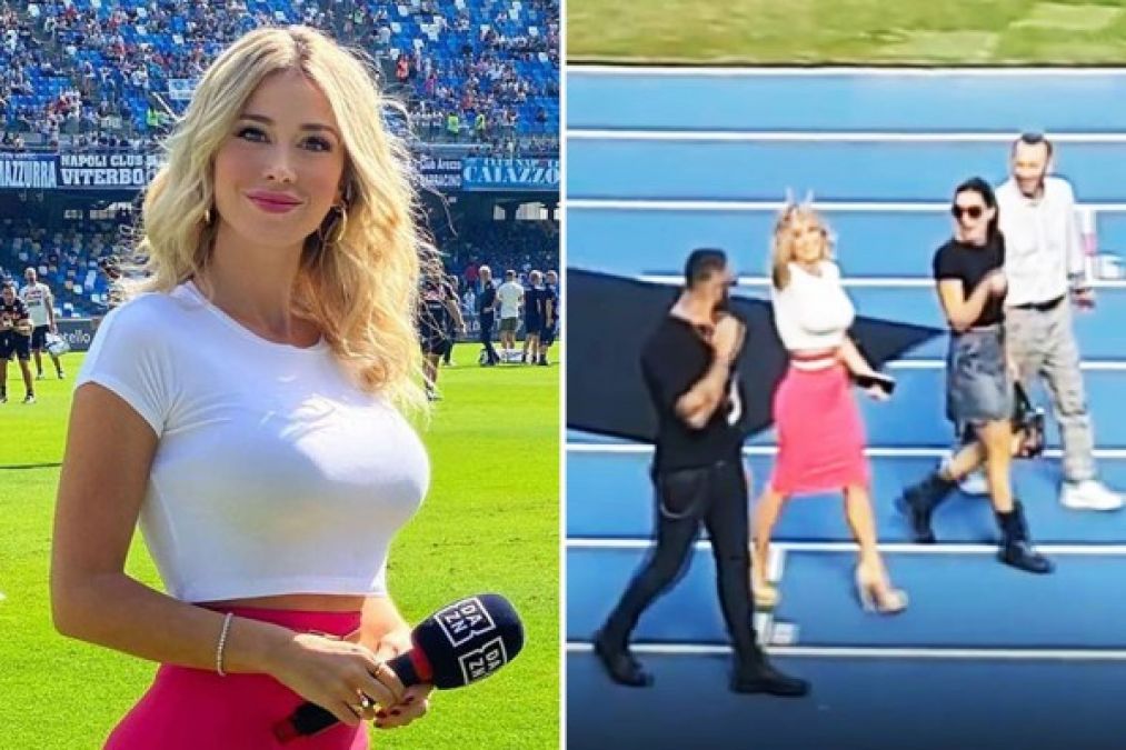 Audience abused a female anchor at the football stadium, anchor gave this answer