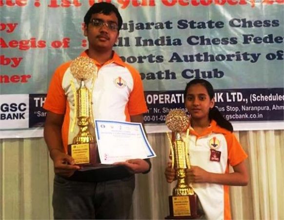 राष्ट्रीय सब जूनियर शतरंज में दिव्या और संकल्प बने विजेता