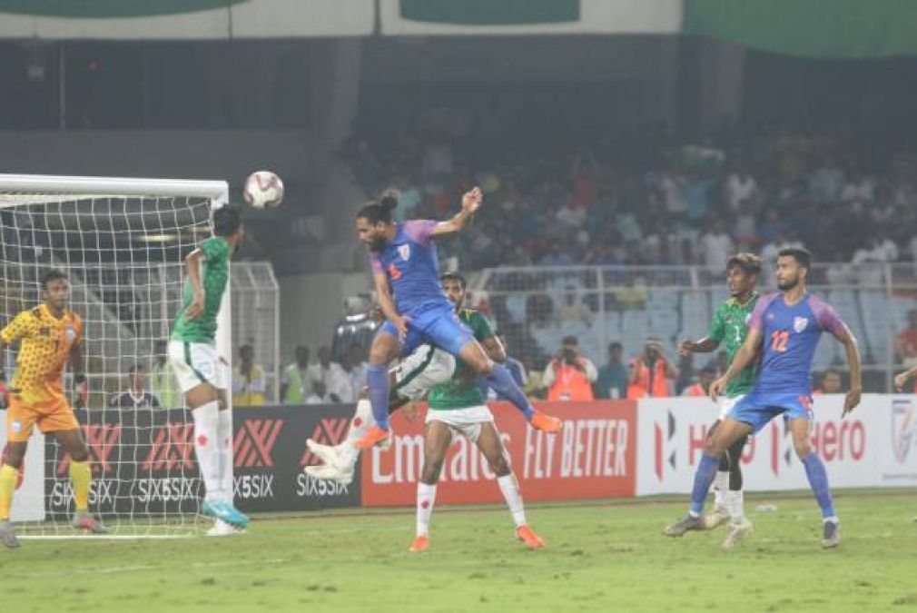 Skipper Sunil Chhetri gets emotional due to draw in match against Bangladesh